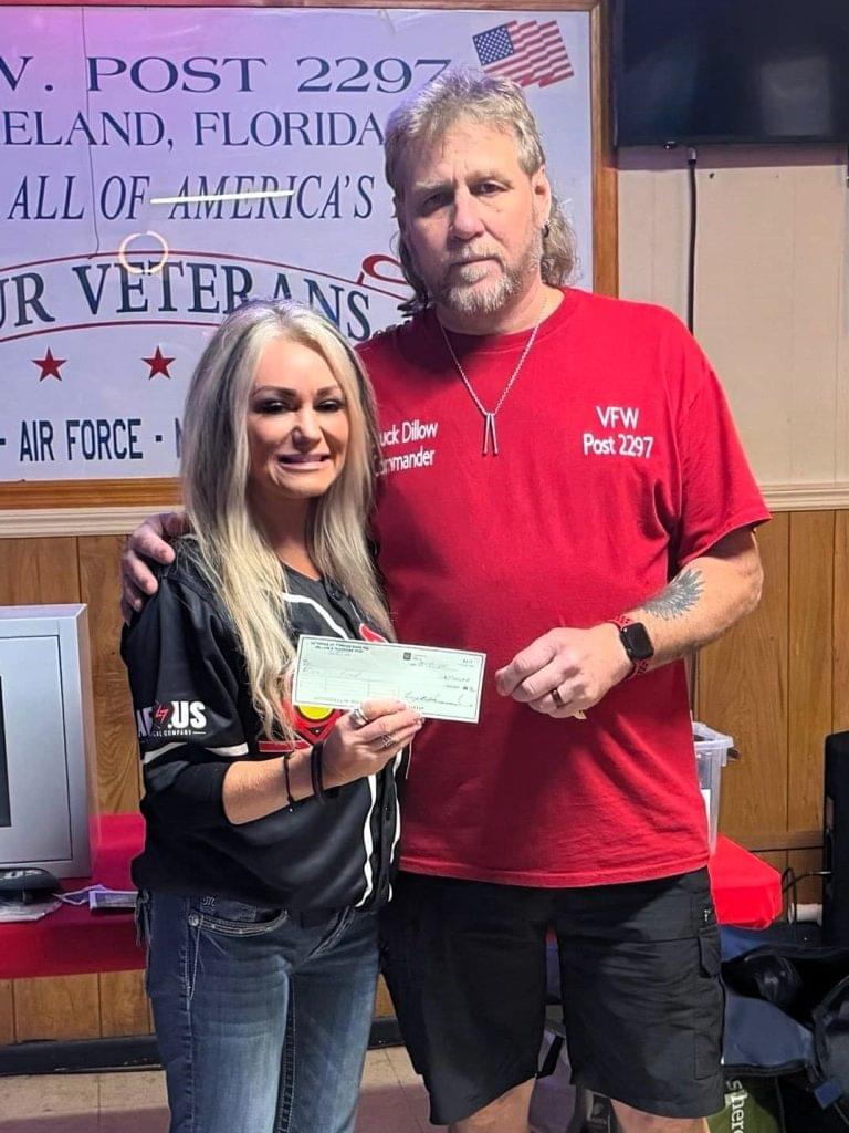 Winter Haven VFW Pays It Forward By AED Donation To Lakeland VFW