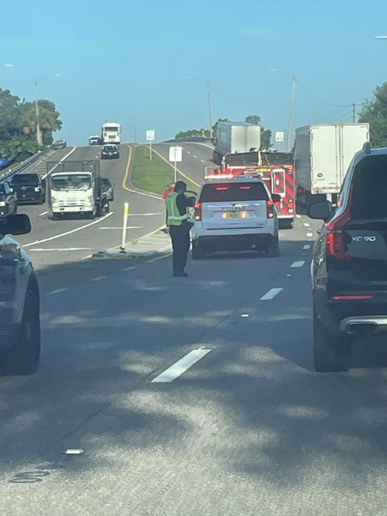 Two Vehicle Crash in Lake Wales Blocking One Lane on Hwy 60