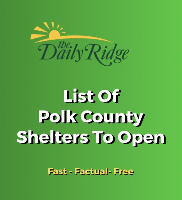 Polk County Shelter & Hurricane Resource Information