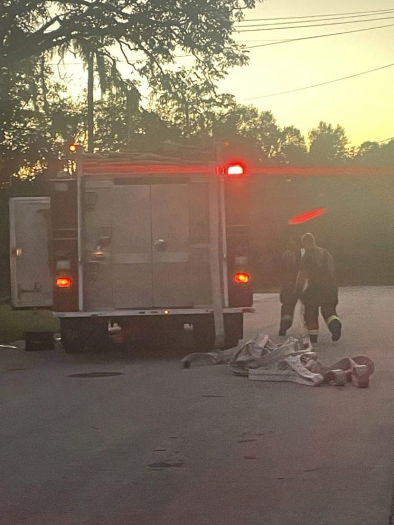 Vegetation Fire in Lake Wales Causing Smoke Near  Railroad Tracks